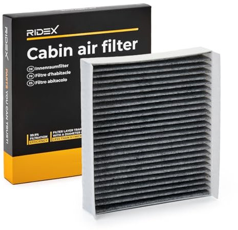 RIDEX Filtro abitacolo 424I0636 Filtro al carbone attivo Altezza: 30,0 Larghezza: 177 Lunghezza: 200,0