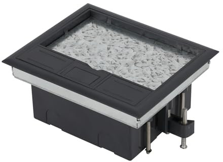 Prise de sol pour réservoir de sol, boîte de prise encastrable, 4/6/8 compartiments, prises de plain-pied et encastrées, inserts optionnels