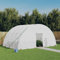 ShGaxin Gewächshaus mit Stahlrahmen Weiß 24 m² 6x4x2,85 m, Frühbeet, Tomatenhaus, Treibhaus, Greenhouse, Garten Zubehör