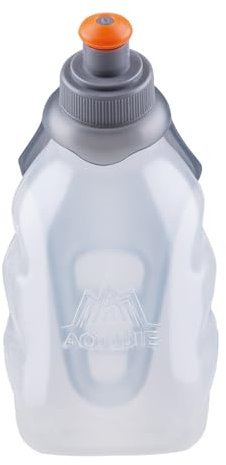 TRIWONDER Running Water Bottle Leakproof Small Hydration Flask for Sports Hiking Cycling, Fits Vest Pack Belt (PP - 250ml - 1 Pcs with Clip)