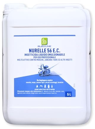 NURELLE 56 EC 5 LITRI, Insetticida Concentrato per Trattamenti Ambientali – Controllo di Zanzare, Mosche e Insetti Volanti e Striscianti, Uso Interno ed Esterno