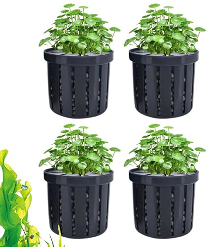 Setauoo Aquarium Plant Pots | Stable Fish Tank Plant Pots,Aquarium Hydroponics Planting Planter for Businesses Hotel Rental Restaurant Apartment Home