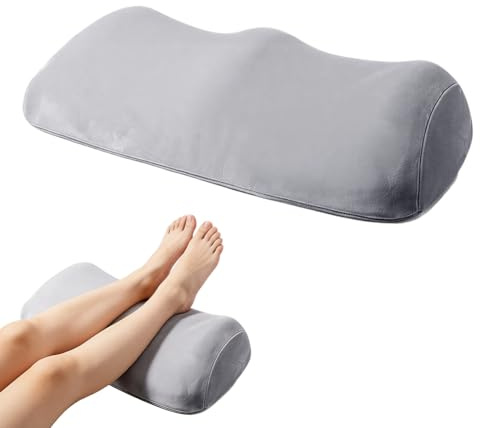 Wapasezyar Cojín para venas, cojín ergonómico para rodillas, cojín para piernas elevadas, cojín de apoyo para adultos, almohada ortopédica pequeña de espuma viscoelástica para rodillas para dormir de
