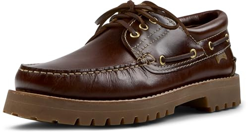 Camper herr mockasin/nautisk båtsko, Medium brun 001, 10.5