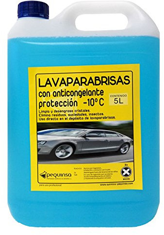 Perquinsa - Liquido per tergicristalli, antizanzare con antigelo, tanica da 5 litri
