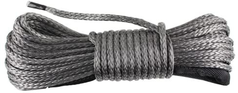 Synthetische Seilwinde Line Kabel 1/4 x 48 '(5 mmx15 m) 7700lbs Seilwinde ATV UTV Quad Dyneema SK78 Kunststoff 4 x 4 Offroad WI