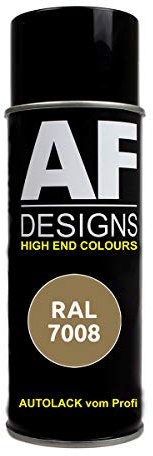 Alex Flittner Designs RAL Spray Paint Car Paint Spray Can Spray Can RAL7008 Khaki Grey Satin Matt