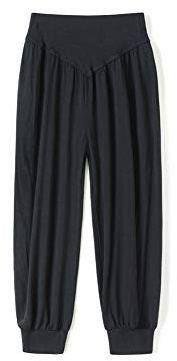 AvaCostume Boy's Baggy Casual Harem Pants Girls Dance Trousers Black 5