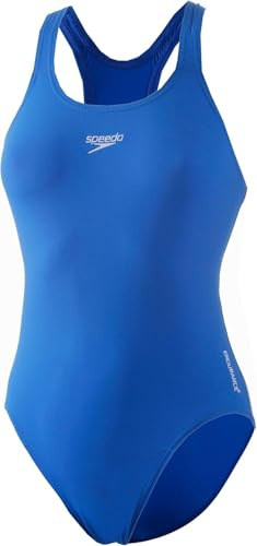 Speedo Bambina Costume da Bagno Eco Endurance+ Medalist | Resistenza al Cloro | Tessuto Riciclato | vestibilità Comoda | Lezioni di Nuoto | Nuoto e Vacanze Bondi Blue 9-10
