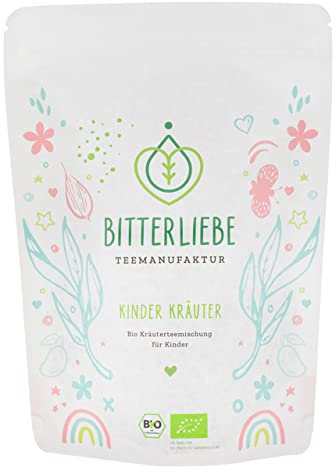BitterLiebe® Teemanufaktur Kindertee Bio Kräutertee lose für Babys und Kinder mit der Kraft der Bitterstoffe I Kamille, Fenchel, Kümmel uvm. (170g)