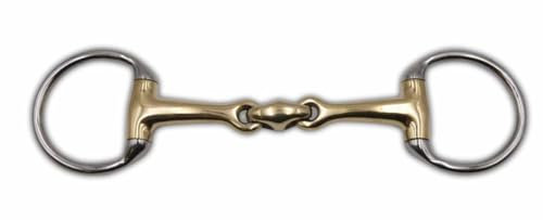 AMKA Olivenkopfgebiss doppelt gebrochen Argentan 16 mm