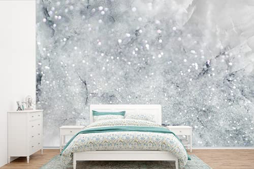 Selbstklebend Tapete Wandpapier Wandaufkleber Fototapete Tapeten Wanddeko 600x400 cm Marmor - Luxus - Glitzer
