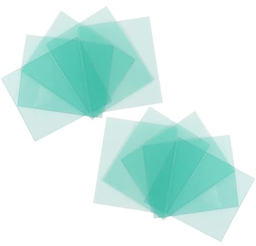 Verres de Rechange pour Casque de Soudage à Lumière Variable, Plaques de Protection Transparentes en Polycarbonate,pour Soudure Industrielle 110 X 90mm 10 Pièces Tokaneit