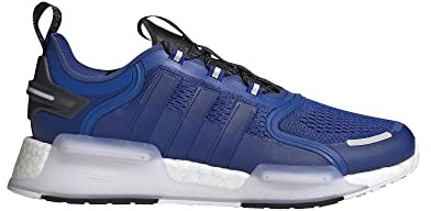 adidas Men's Originals NMD R1 V3 Casual Shoes in Blue/Team Royal Blue, Wild Deep Black/Deep Blue-Blue, 9.5