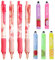 Shulaner Cute Mechanical Pencil 0.5mm with 2 Eraser, Beautiful Flower Rose Automatic Pencil 0.5 with Super Soft Grip, 4 Pcs - Rose