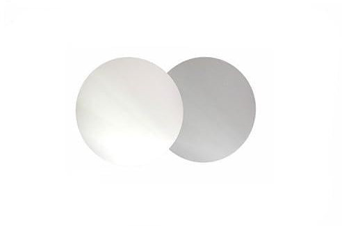 BrandNewCake® Base para Tartas Redonda Ø 22cm Blanco/Plata - Cartón para Tartas - Paquete de 100 Unidades