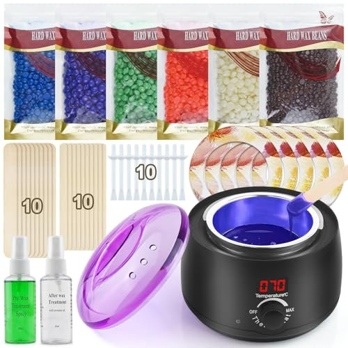 Warmwachsgerät Waxing Set Wachs Haarentfernung Wax Maschine Warmwachs Enthaarungswachs Wachswärmer Heißwachs Wachsgerät Wachsmaschine Heisswachs Heißwachsgerät Warmer Kit Gerät Heater Wachserhitzer