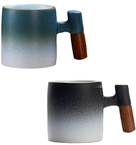 Gurxi 2 Stück Espressotassen Set Espresso Tassen Dickwandig Mokka Tassen Set Espressobecher Keramik Kunstdesign Mini Teetasse Kaffeetasse Handgefertigte Kaffeetasse Aus Keramik 75 Ml