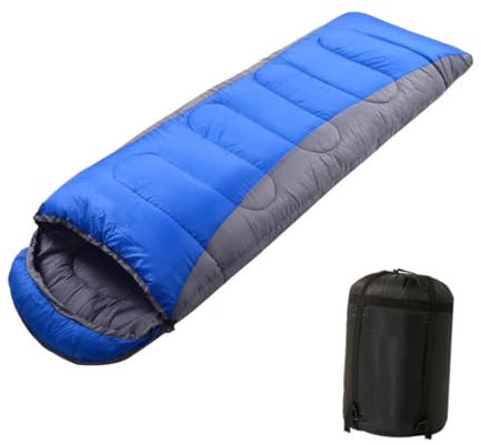 WOONEKY 1100 G Robuster Schlafsack Für Erwachsene Tragbarer Bequemer Camping-Schlafsack Für Wanderungen Im Freien Bei Kaltem Wetter