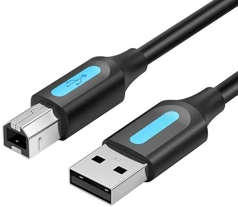 Watio Wave Cable usb - cable usb 2.0 tipo a/m a b/m, 10 m, negro, ideal para impresoras, alta velocidad de transferencia, flexible y duradero.*