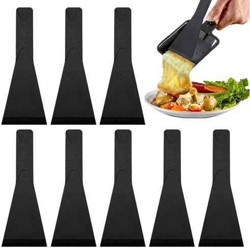 Ensemble De 5 Spatules Antiadhésives En Nylon,Spatule Raclette,Spatules Résistantes À La Chaleur,Spatule Crepe Party,Ustensiles De Cuisine,Adaptées Pour Le Fromage,La Cuisson,La Friture