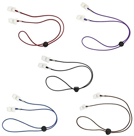 Sunerzenor 5x Cinghia Regolabile con Clip per Pannolini E Neonati, Cordino Porta Bavaglino, Catena Da Collo