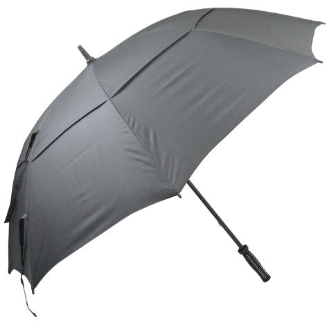 Longridge Paraguas de golf Deluxe resistente al viento - Negro