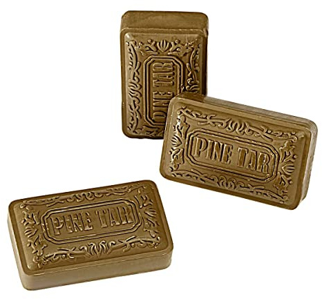 MEDOSAN Kiefer-Teerseife | 3er-Sparset | für Haut & Haare | bei Ekzemen | hilft bei Schuppenflechte & Neurodermitis | antimikrobielle Wirkung