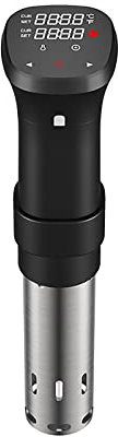 Fityou Sous Vide Stick, Waterproof Sous Vide Cooker, 1100 W Precise Temperature Setting and Digital Timer, Ultra Quiet, Stainless Steel, LCD Touch Display (25 °C to 95 °C)
