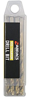 Abracs DBTSET7 Quick Chuck HSS Titanium Pilot Drill Set - Sizes: 3mm, 4mm, 4.5mm, 5.0mm, 5.5mm, 6.0mm & 6.5mm
