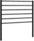 vidaXL Durable Black Metal Headboard Classic Design Bed Accessory for Bedroom Décor - Strong Steel Construction with Stable Legs