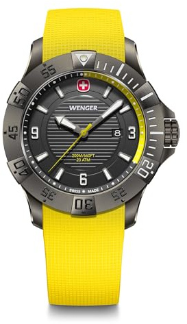 WENGER Men's Watch Seaforce Analog Quartz, Ø 43 mm, Swiss Made, Water Resistant up to 200 m