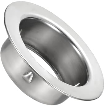 PATIKIL 2.8 Inch(70mm) Pipe Collar, Round Wall Flange 304 Stainless Steel Straight Pipe Flange for Wall Floor Ceiling Opening Air Conditioner Dryer Vent Hose, Silver