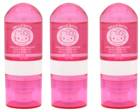 Take Care - Niebla corporal perfumada Hello Kitty | Fragancia afrutada y gourmet | Mora, Cereza, Almendra, Frambuesa y Vainilla | Formato práctico | +90% de ingredientes naturales | Vegano | Juego de