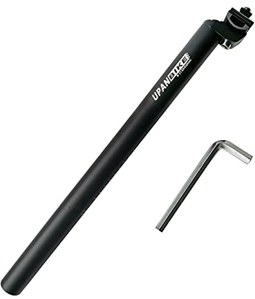 UPANBIKE Extra Long 17.7inch (450mm) Bike Bicycle Alluminium Alloy Seat Post with Micro Adjust Clamp (φ 31.6mm)