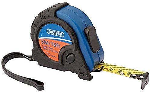 Draper 82818 - Nastro di misurazione professionale, colore: nero e blu, 5 m