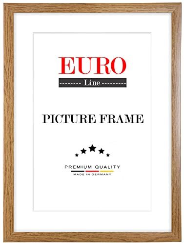 EUROLine Cornice in legno 32 x 72 cm Rovere rustico marrone con vetro acrilico antiriflesso per | Immagini | manifesti | cornici per puzzle | disponibile in 22 colori