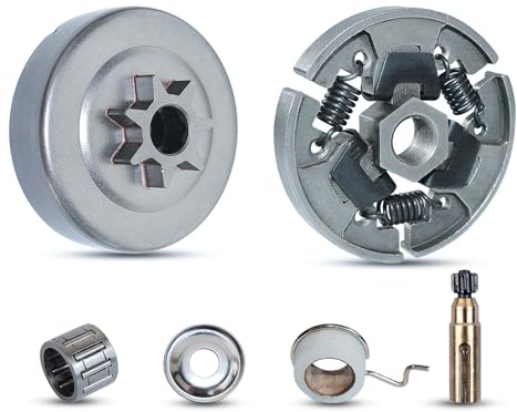 Haishine Kedjehjul koppling set för STIHL motorsåg 017 018 MS170 MS180 170 180 021 023 025 MS210 MS230 MS250 med snäckväxellåda spikpump kopplingsskiva
