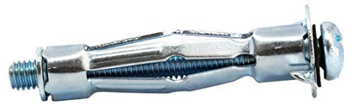 M4 x 21mm Drywall Anchors Plasterboard Cavity Wall Fixings Hollow Wall Anchors Plugs (Pack of 20) A09D