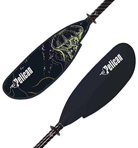 Pelican Symbiosa Kayak Paddle | Adjustable Fiberglass Shaft with Nylon Blades | Lightweight, | Perfect for Kayaking (Dark Indigo, From 94.5 in - 240 cm to 98.5 in - 250 cm)