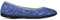 Padders Kozitoze Diane Wide E Fitting Ballerina Slipper - Blue/Combi UK3