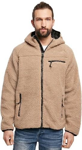 Brandit Teddyfleece Worker Jacket, Farbe: camel, Größe: S