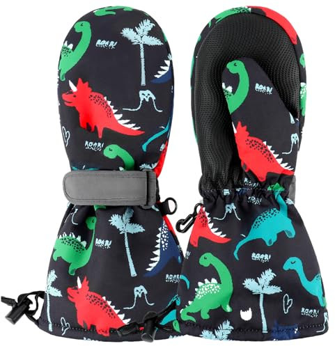 JANGANNSA Baby Handschuhe Winter Kinder Fäustlinge Baby Junge Mädchen Wasserdicht Gloves Unisex Outdoor Handschuhe Skihandschuhe 1-6 Jahre