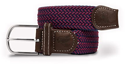 SWOLE PANDA Recycled Woven Weave Belt | Elastic Stretch Belt For Men & Women | Adjustable No-Hole Sustainable Comfort Fit