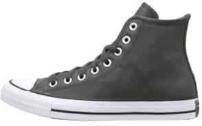 Converse Chuck Taylor all Star - Sneaker Alte Unisex, in Pelle, Verde caverna/Whisky Scuro/Bianco, 9 Women/7 Men