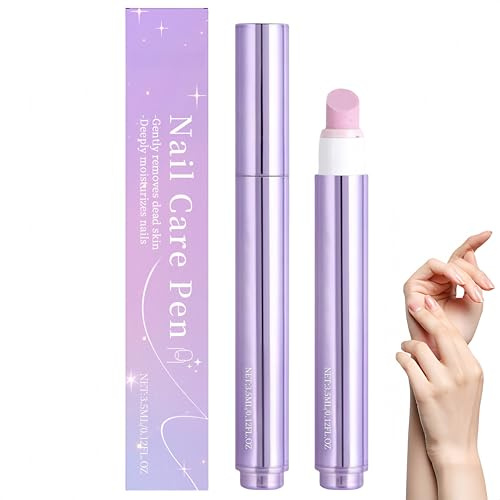 Lápiz para el Cuidado de Uñas 2 en 1, Lápiz de Aceite para Cutículas 2025, Sérum para Uñas con Ingredientes Naturales, Hidrata y Fortalece con Punta de Cerámica para Uñas Secas y Dañadas (1 Piezas)