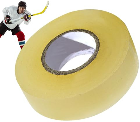 Cinta de hockey - Clear Pvc Stick Grip | Adhesivo sin deslizamiento fuerte para fijar los protectores, calcetines y pantalones | Envoltura deportiva duradera para jugadores de hockey sobre hielo