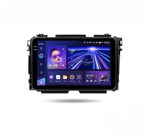 Navigation Automobile Lecteur DVD de Voiture pour Honda pour Vezel XR-V HR-V 2015-2017, Lecteur Navigation GPS 9 Pouces(64G)