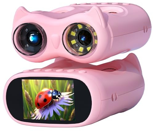 Microscopio tascabile per bambini, 3 in 1, microscopio portatile 1000X e binocolo 10X, per bambini, foto e videocamere, kit scientifici, giocattoli STEM, regali per ragazze e ragazzi dai 3 4 5 6 7 8 9