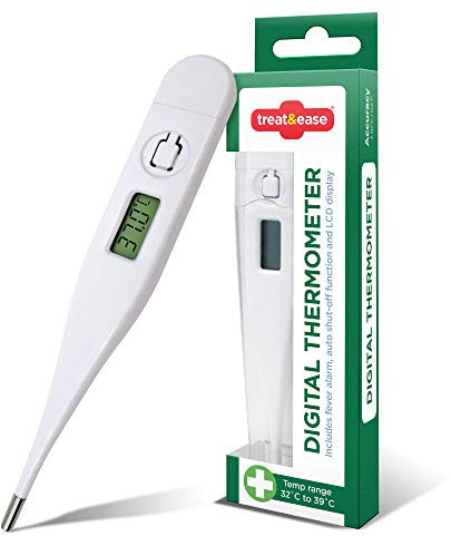 Digital Thermometer Medical LCD Audible Alarm Baby Adult Oral Ear Body Arm Fever